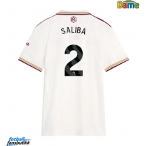 Arsenal William Saliba #2 Tredjedrakt Dame 2025-26 Kortermet